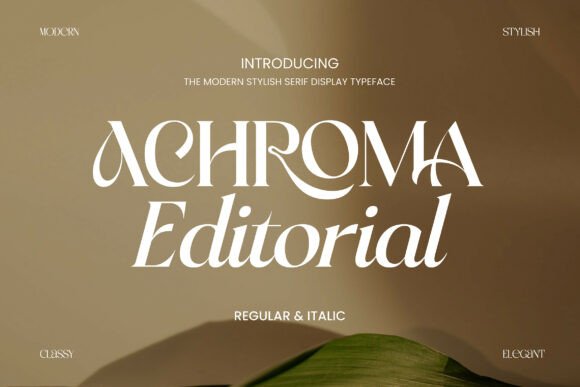 Achroma Editorial Font for Elegant Design