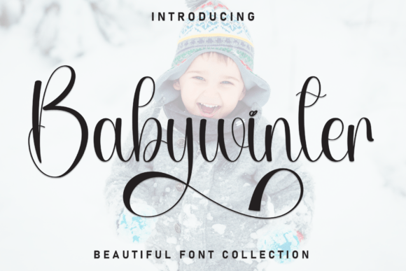 Babywinter Font: Whimsical Script for Editorial Design