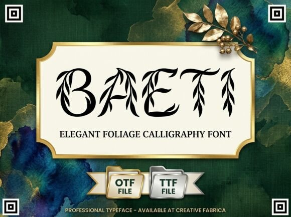 Baeti Font Review: A Decorative Typeface for Creative Branding