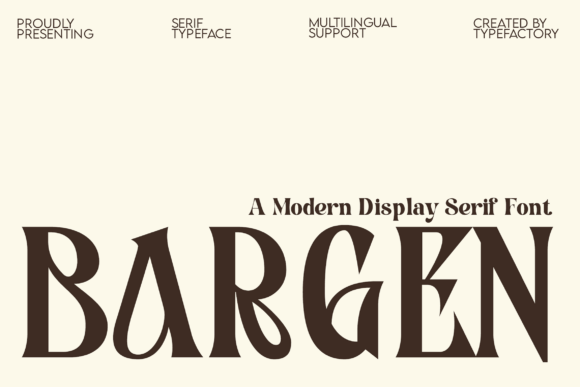 Bargen Font: A Modern Serif for Sophisticated Design