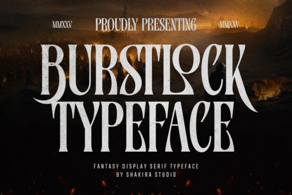 Burstlock Font for Web Design