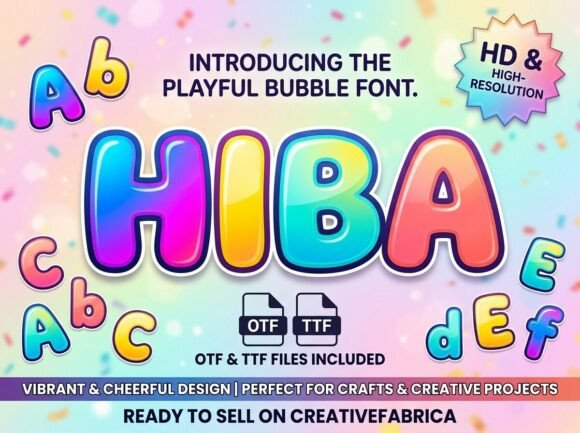 Hiba: A Decorative Font for Bold Design