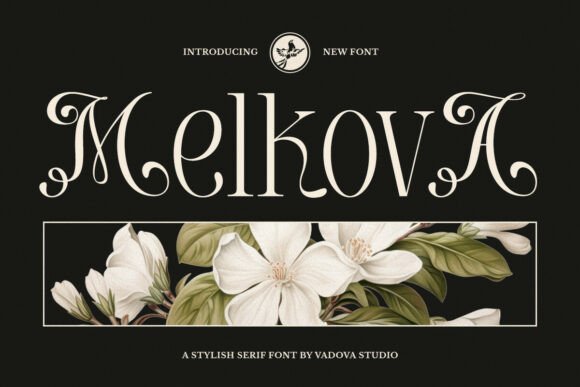 Melkova Font for Elegant Craft Projects