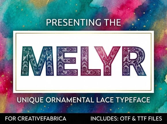 Melyr Font: A Decorative Typeface for Editorial Elegance