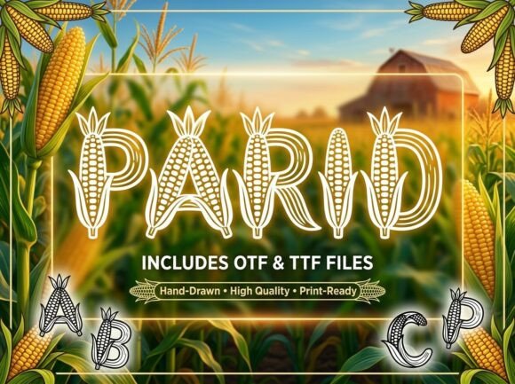 Parid Font: Bold Display Type