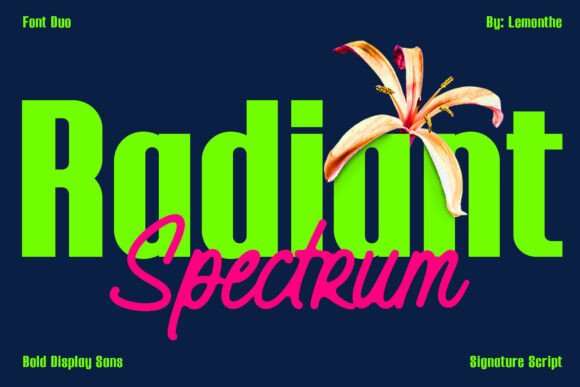 Radiant Spectrum Font for Web Design