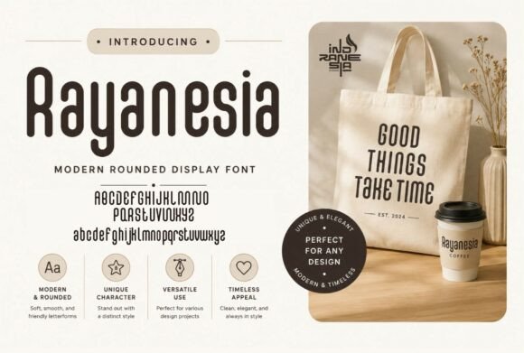 Rayanesia Font for Modern Campaigns